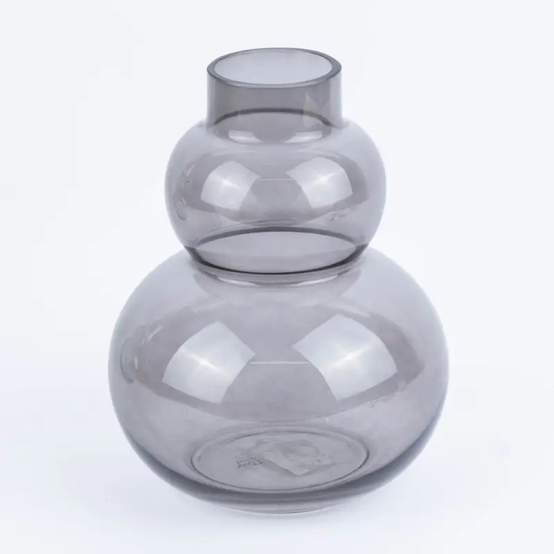 Sass & Belle Vase doppelbauchig Pebble grau 25,5x19cm Zertifiziert