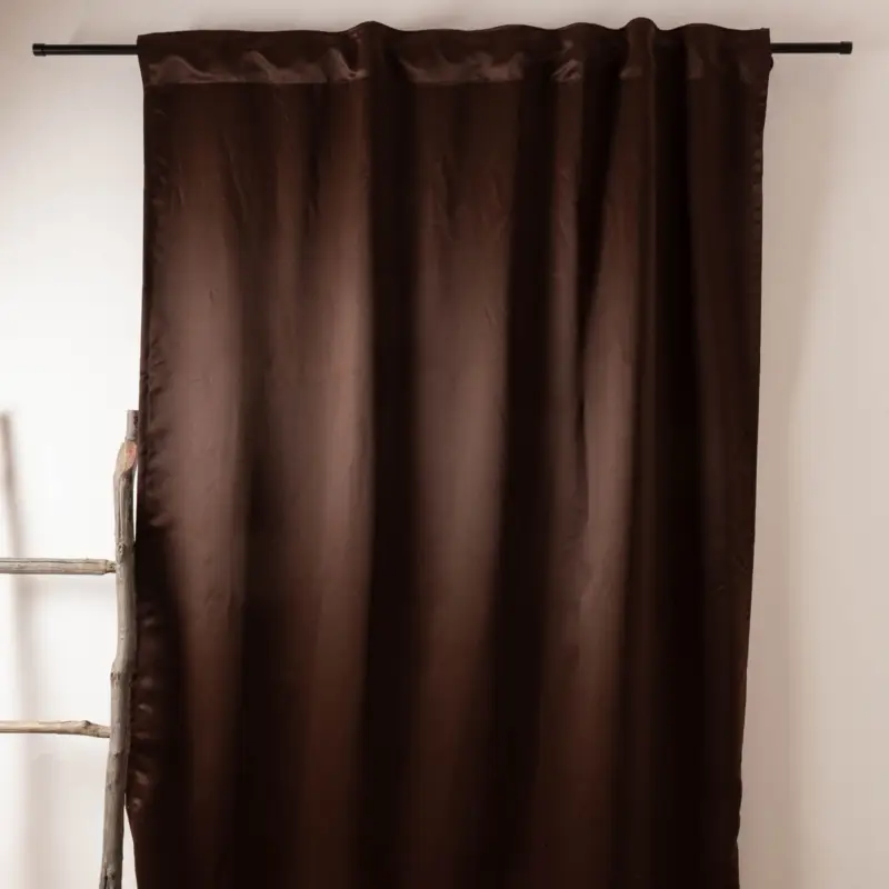 Verdunkelungsvorhang Black Out Midnight Elbersdrucke uni braun 140cmx255cm Wochenendangebot