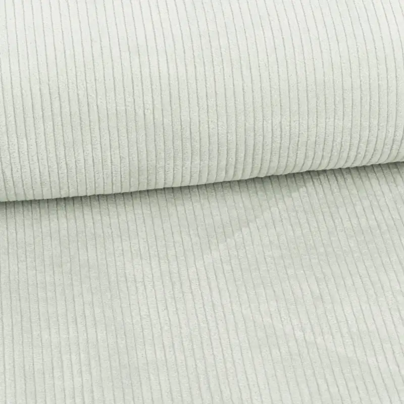 Cord Stoff aus Baumwolle Bekleidungsstoff Dekostoff 4,5W grob vorgewaschen einfarbig mint grün 1,4m Breite Aktuell