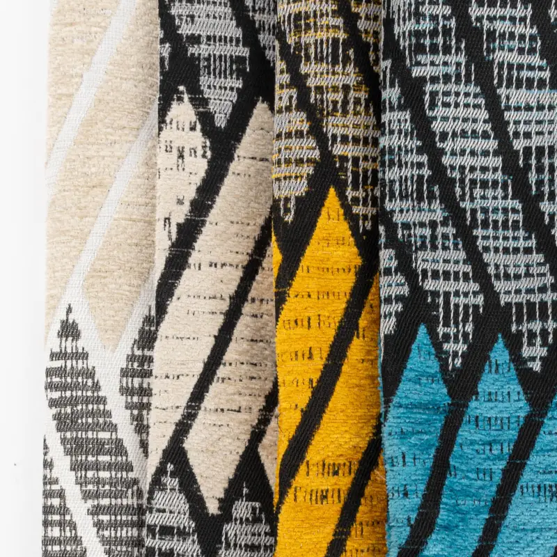 Kissenhülle LASSE grafisches Jacquard-Muster mit Chenille-Effekten verschiedene Farben 48x48cm von Neutex for you! Beliebt