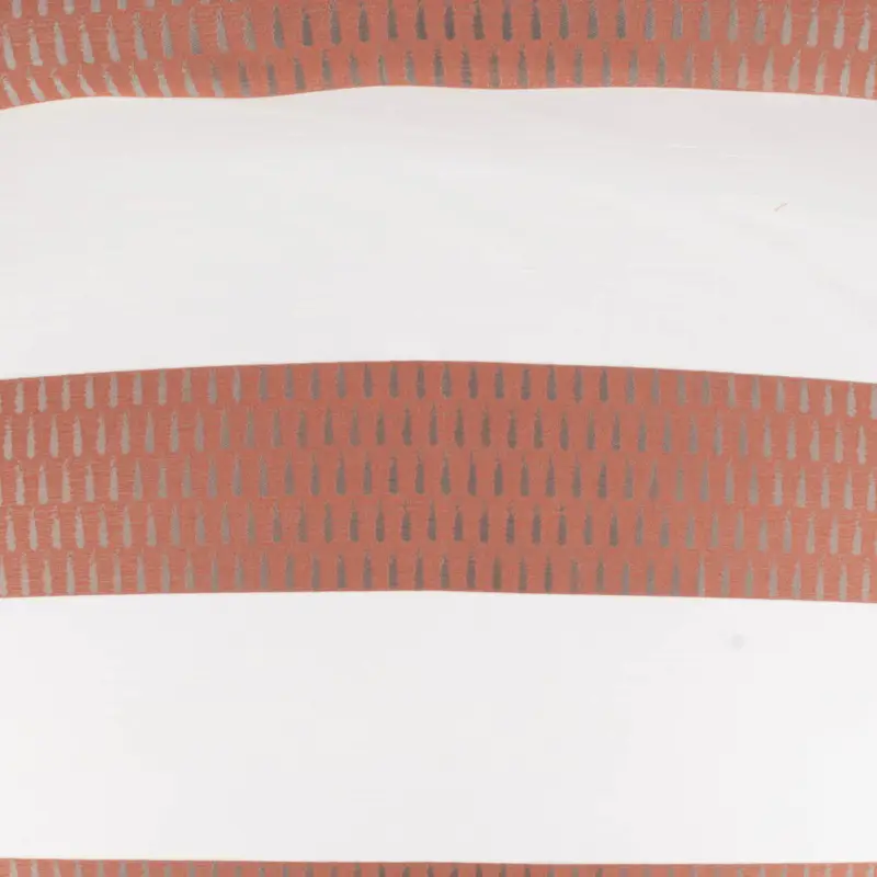 Gardinenstoff Voile transparent Tivoli Streifen weiß terracotta 152cm Breite Mega-Angebot