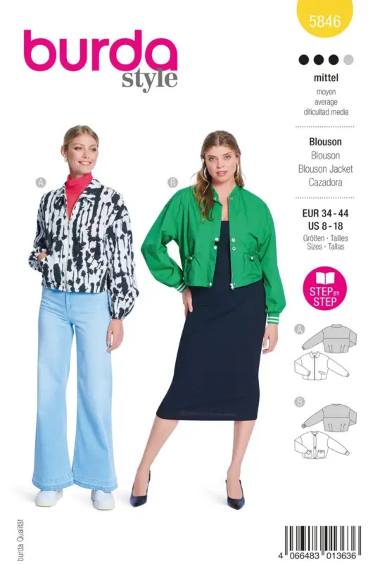Angebot Burda Schnittmuster 5846 Damen Blouson