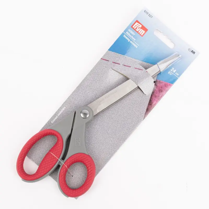 Prym HOBBY Nähschere rot grau 24cm Neuheit