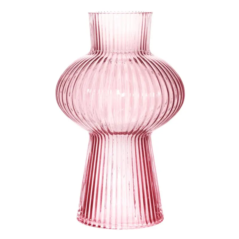Direktkauf Vase Rillen rosa 35x19x10cm von Sass & Belle