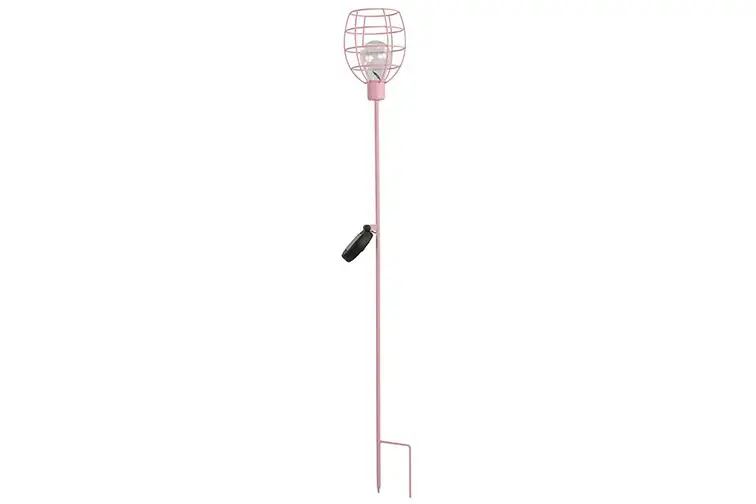 Letzte Chance LED-Solarlampe Gartenstecker in Rosa von Countryfield 11,5x11,5x90cm