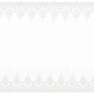 Tischläufer Tischband Tüll mit Spitze offwhite 0,45x9m Angebot