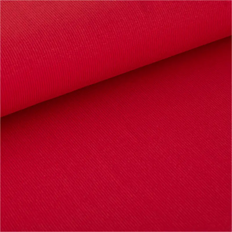 Jersey Stoff Rippjersey Feinstrick einfarbig dunkelrot 1,45m Breite Solange Der Vorrat Reicht