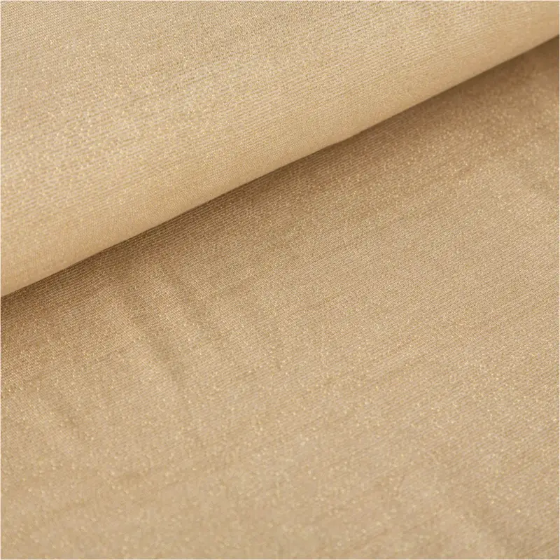 Viskose Stoff Lurex Jeresey gold 1,60m Breite Nur Für Kurze Zeit