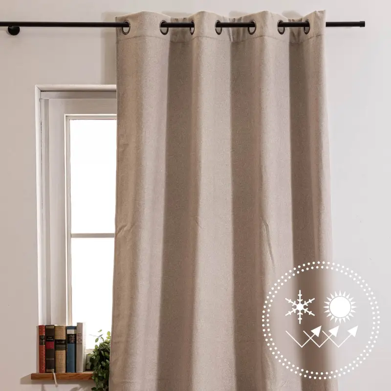 Thermovorhang Morey mit Ösen uni ecru 140x260cm Angebot