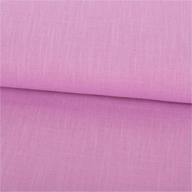 Sonderangebot Leinenstoff mit Baumwolle vorgewaschen einfarbig pink 1,40m Breite
