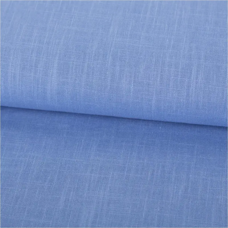 Leinenstoff mit Baumwolle vorgewaschen einfarbig lavender blue 1,40m Breite Direktkauf