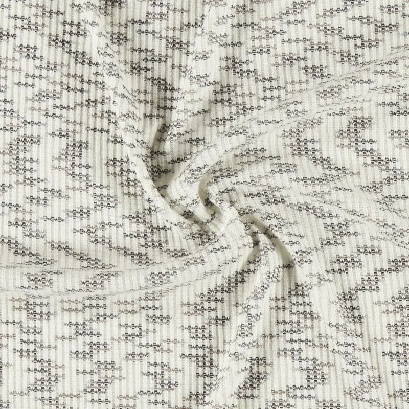 Strick off white grau/braun ungl. gestr. Knallerangebot