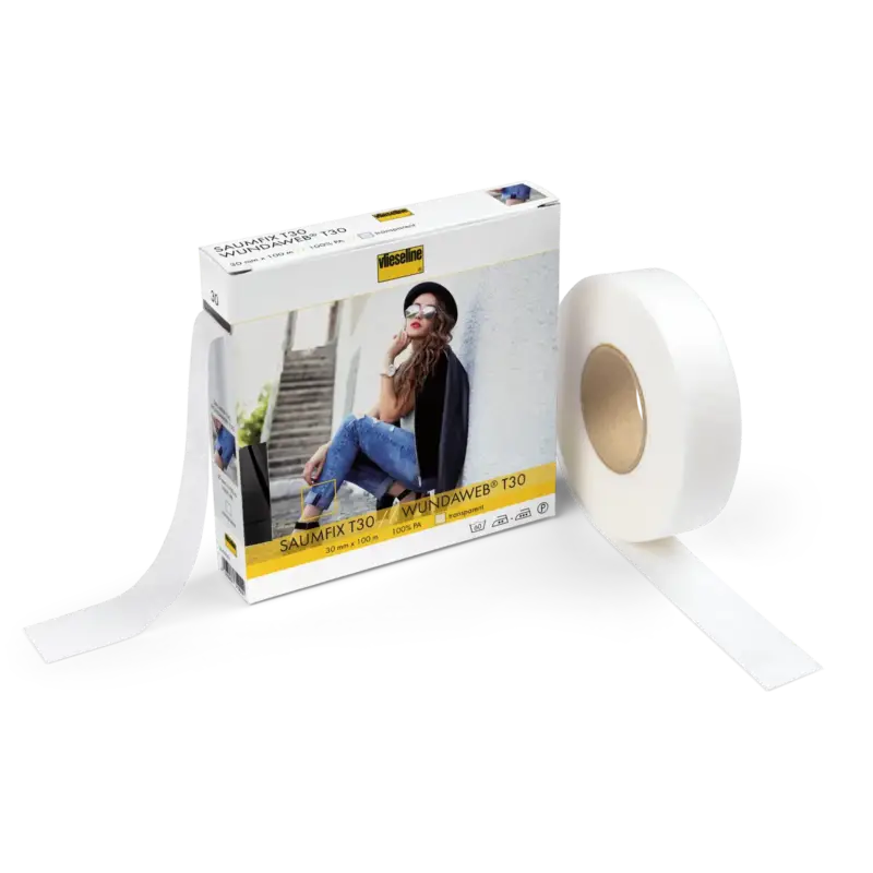 Vlieseline Saumfix 30mm transp. 100m Neu
