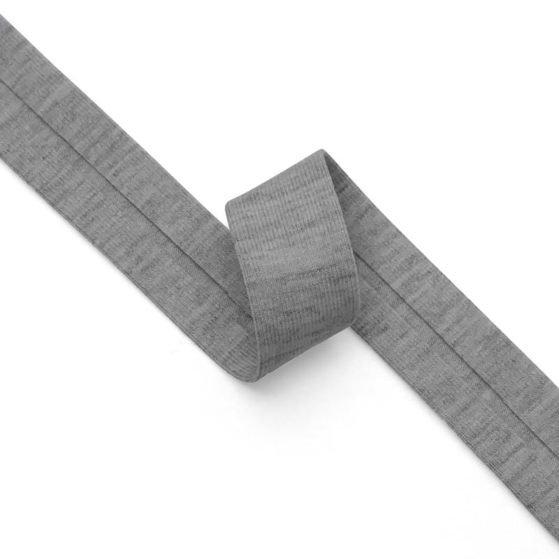 Sale Kantenband Stretch-Jersey 20mm Grau, 3m