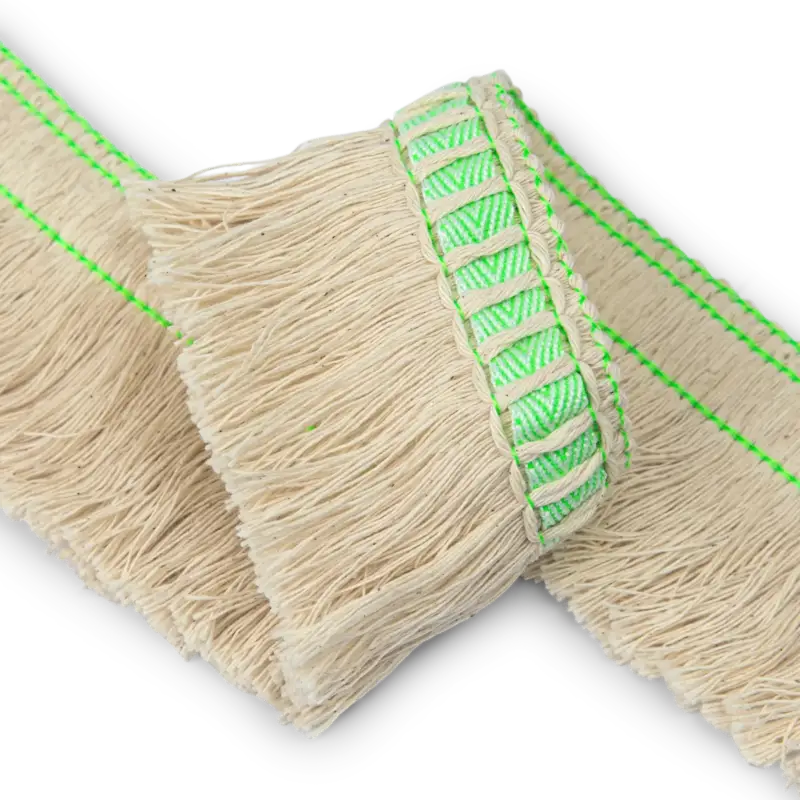 Outletpreis: Webband mit Fransen, 50mm Offwhite, 2m Billig