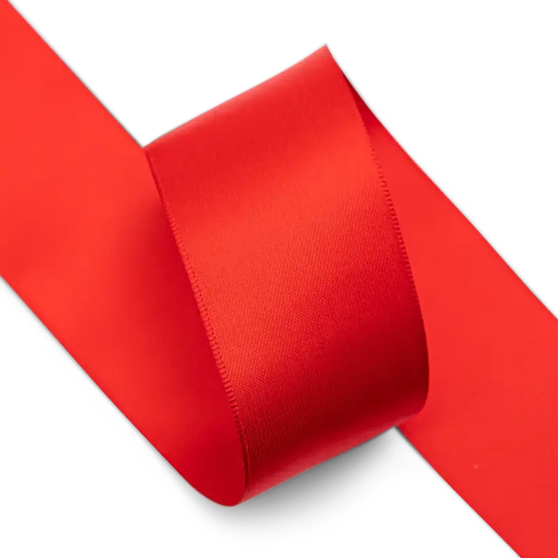 Abverkauf Satinband 38 mm Rot 25m