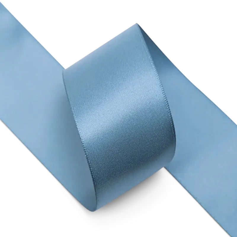 Sonderangebot Satinband 38 mm Staubblau 25m