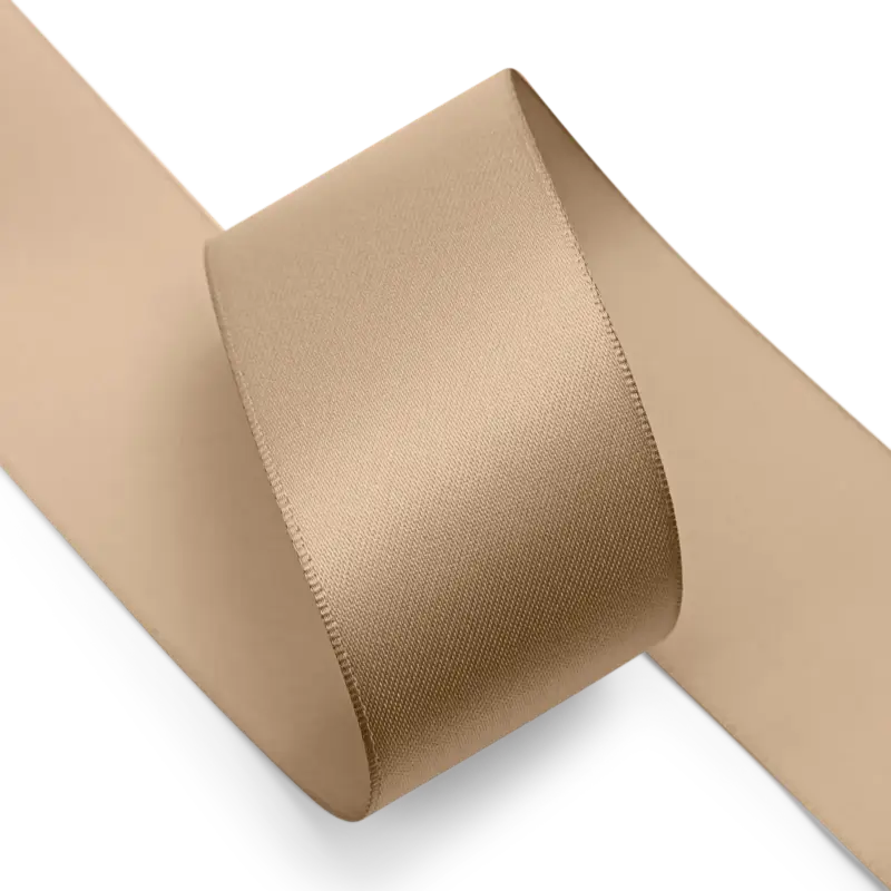 Markenware Satinband 38mm/25m natur
