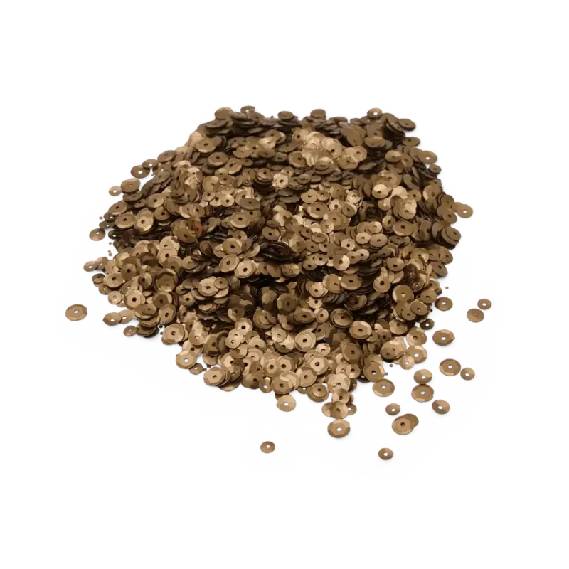 Pailetten 4+5+6mm bronze30g Neue Ware