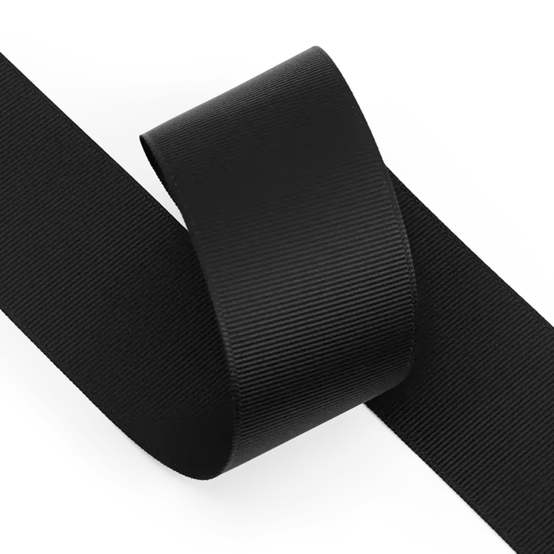 Preiswert Ripsband 38mm Schwarz 5m