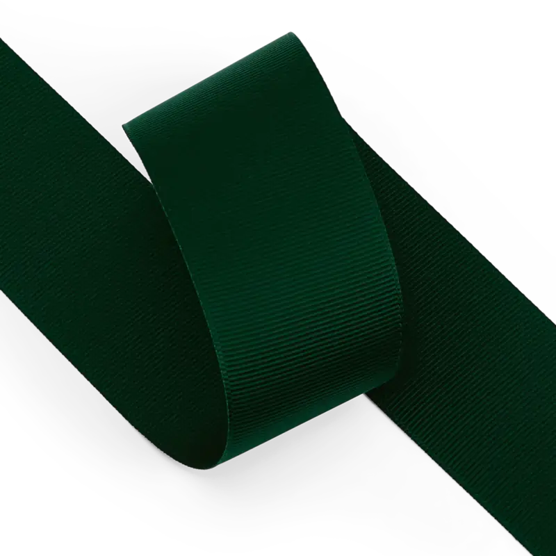 Ausverkauf Ripsband, 38mm Flaschengrün, 5m