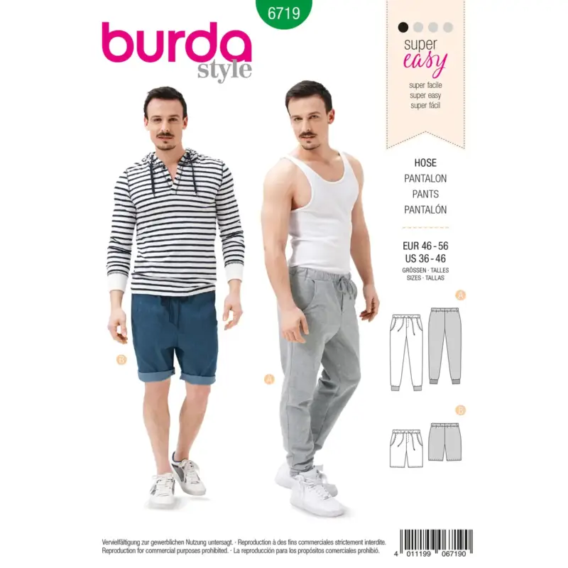 Burda Schnittmuster 6719: Hose, Gr. 36-56 Heißes Angebot