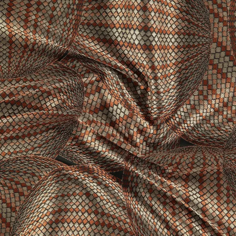 Sonderaktion Jacquard Sand/rotes Kreismuster