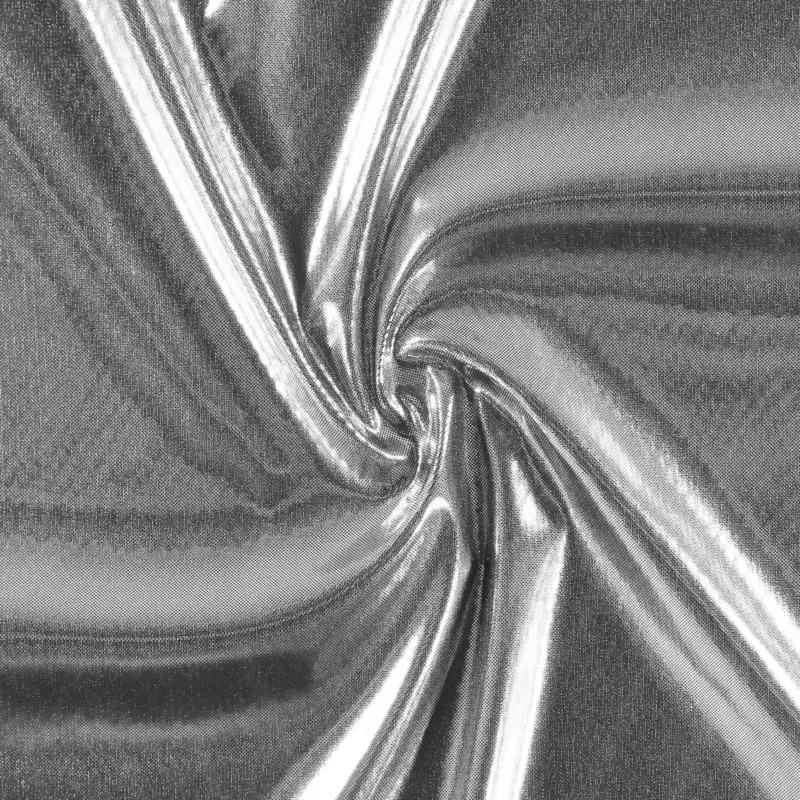 Billig Polyester Silber Foilprint