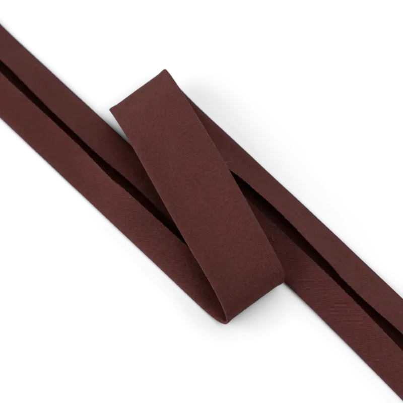 Bestseller Outletpreis: Polyester-Schrägband 18mm Braun, 4m