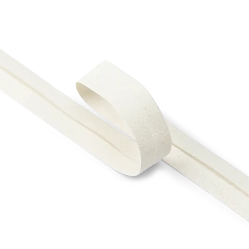 Schnäppchen Baumwollschrägband 18 mm Natur 25m