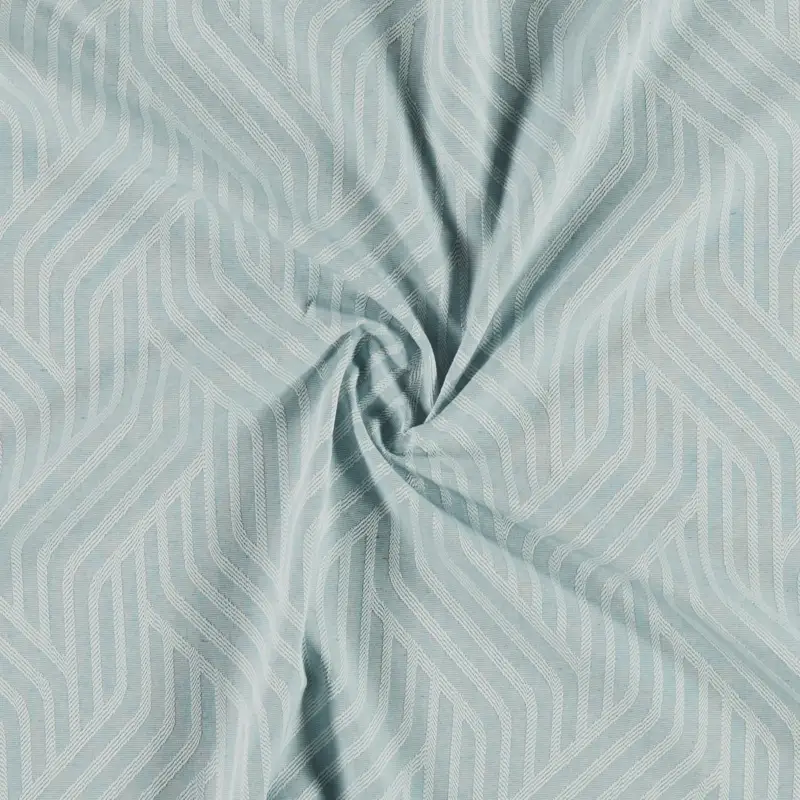 Top-Seller Jacquard Baumwollmix Linien, blau