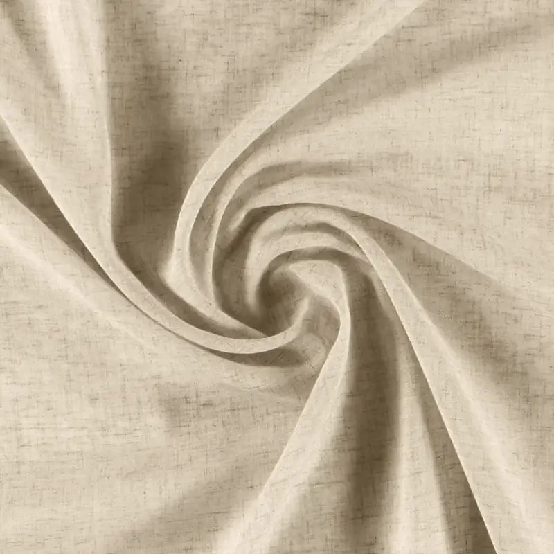 Kracherpreis Voile dunkelkitt Polyester/Leinen-Mix