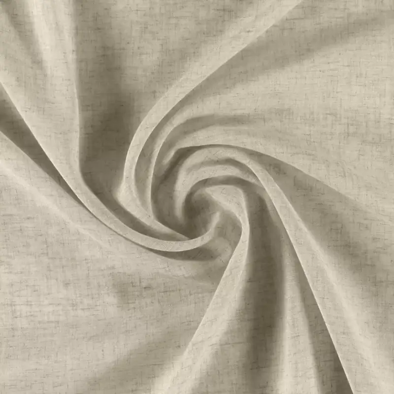 Voile staubgrau Polyester/Leinen-Mix Highlight