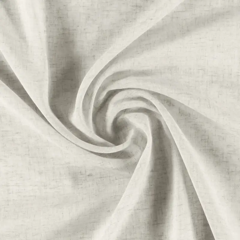 Voile hellgrau Polyester/Leinen-Mix Günstig