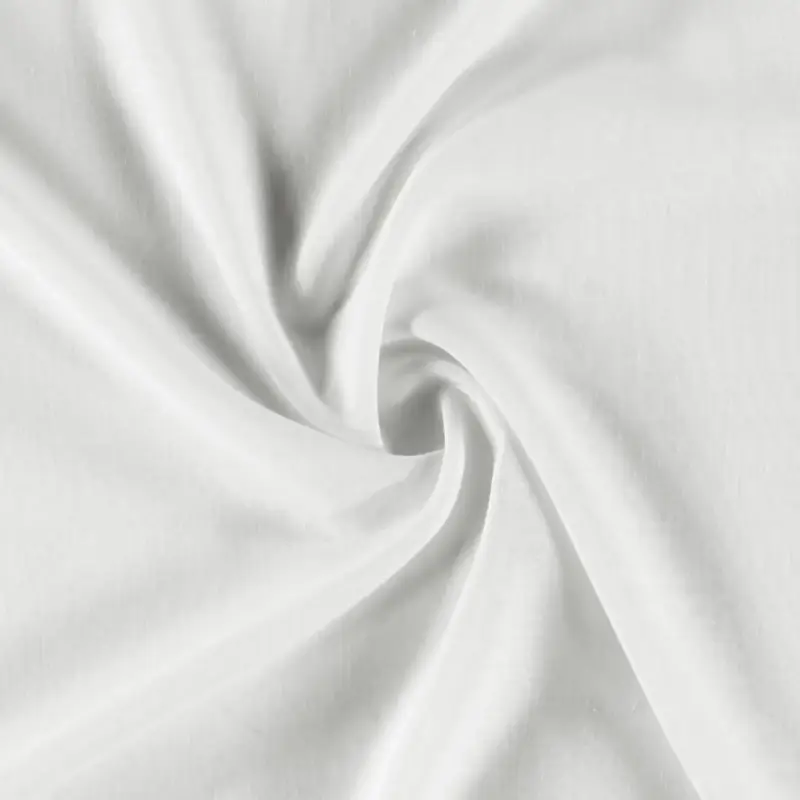 Voile weiß Polyester/Leinen-Mix Günstig
