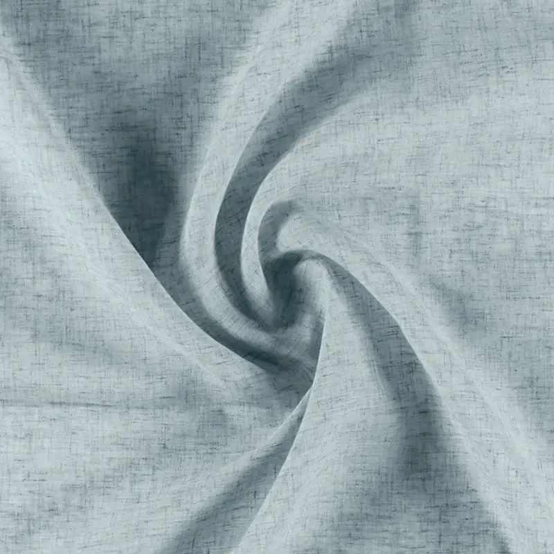 Echt Voile blaugrau Polyester/Leinen-Mix