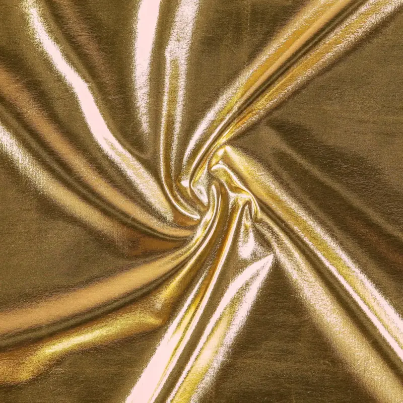 Schnäppchen Viskose Foilprint Gold