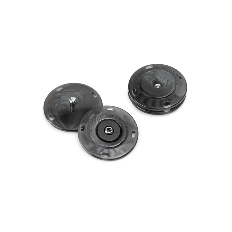 Direktkauf Druckverschluss 28mm grau 2St.