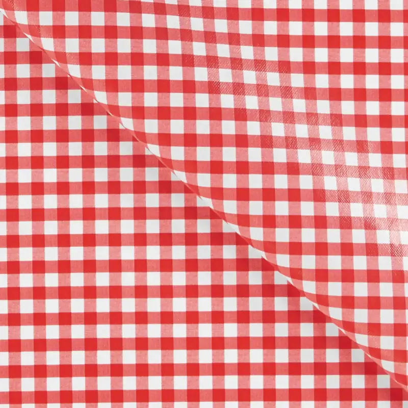 Meistverkauft PVC m/Textilrückseite Rot/Weiß