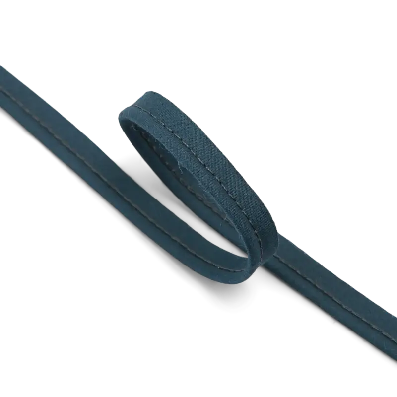 Saisonangebot Baumwoll-Biesenband, 4mm Petrol, 5m