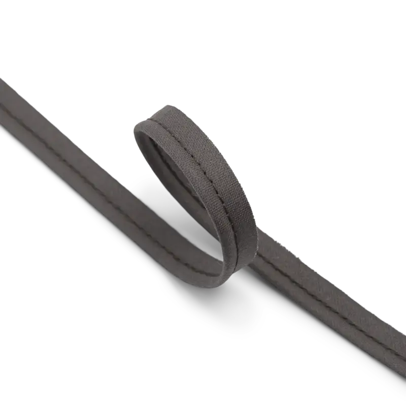 Baumwollbiesenband 4mm Dunkelgrau 5m Sonderangebot