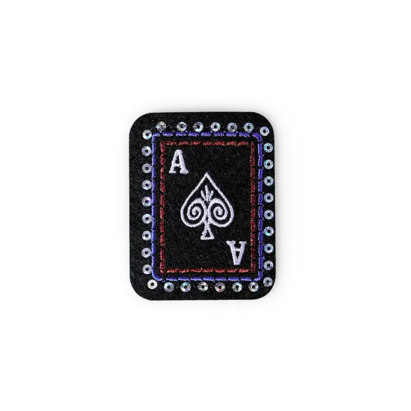 Bestpreis Patch playing card 45x57mm black