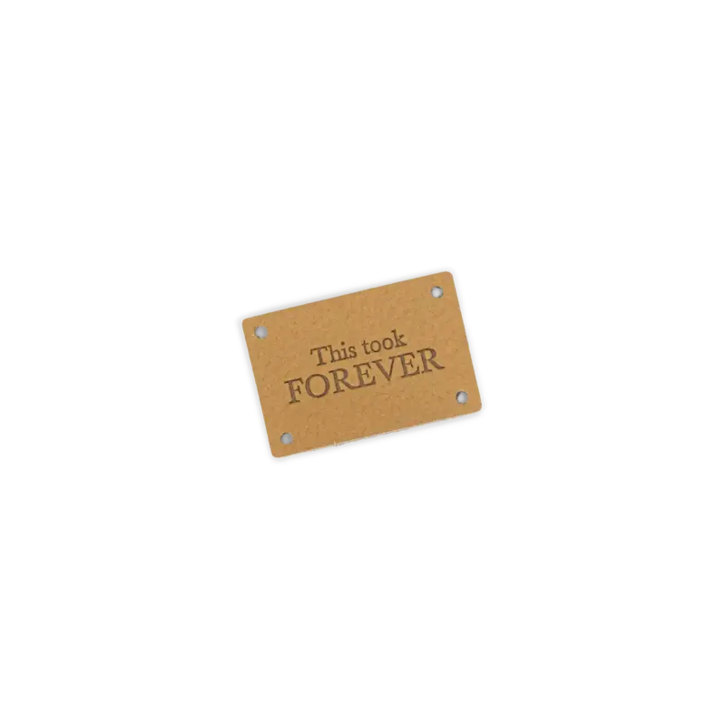 Etikett Leder "this took" 46x31mm 1Stk Neuheit