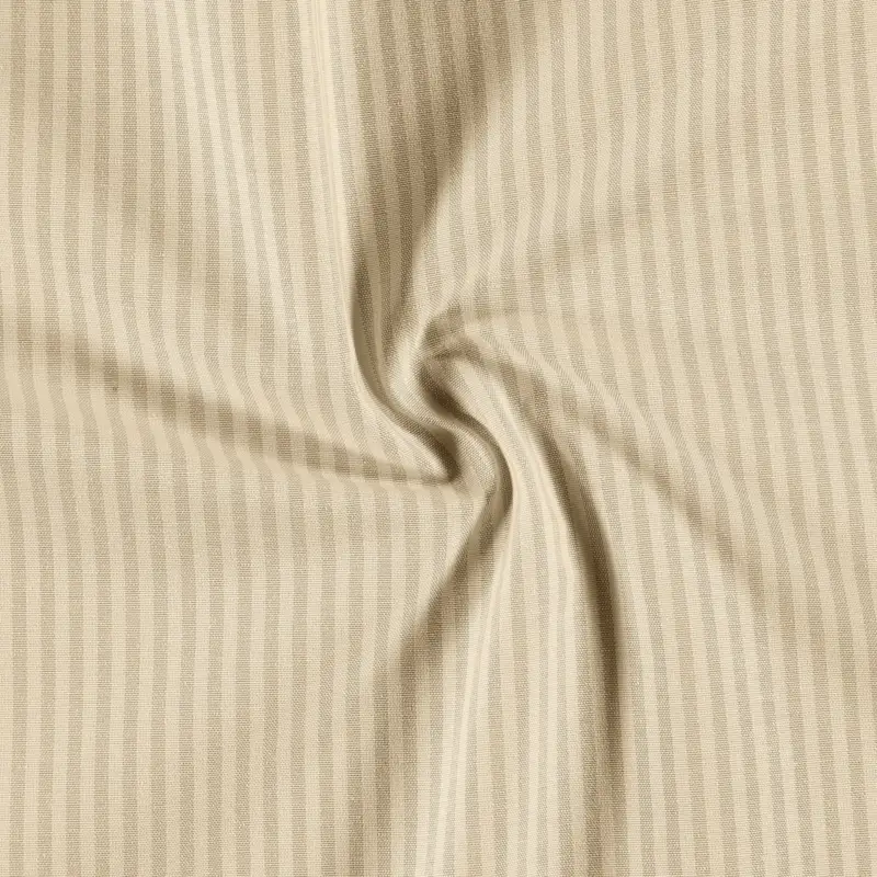 Garngefärbt, Off white/Sand, schmale Str Zertifiziert