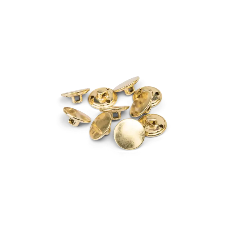 Ösenknopf Metall 15mm goldfarben 10Stk. Direktkauf