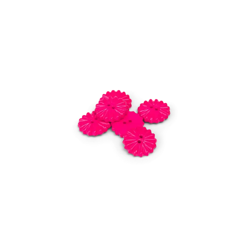 Finale Aktion Knopf, 2-Loch 15mm Pink, 6 St.