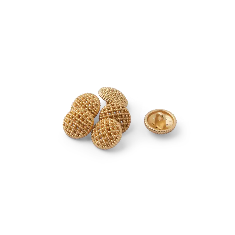 Neu Im Sortiment Ösenknopf Metall 12mm goldfarben 6 Stk.