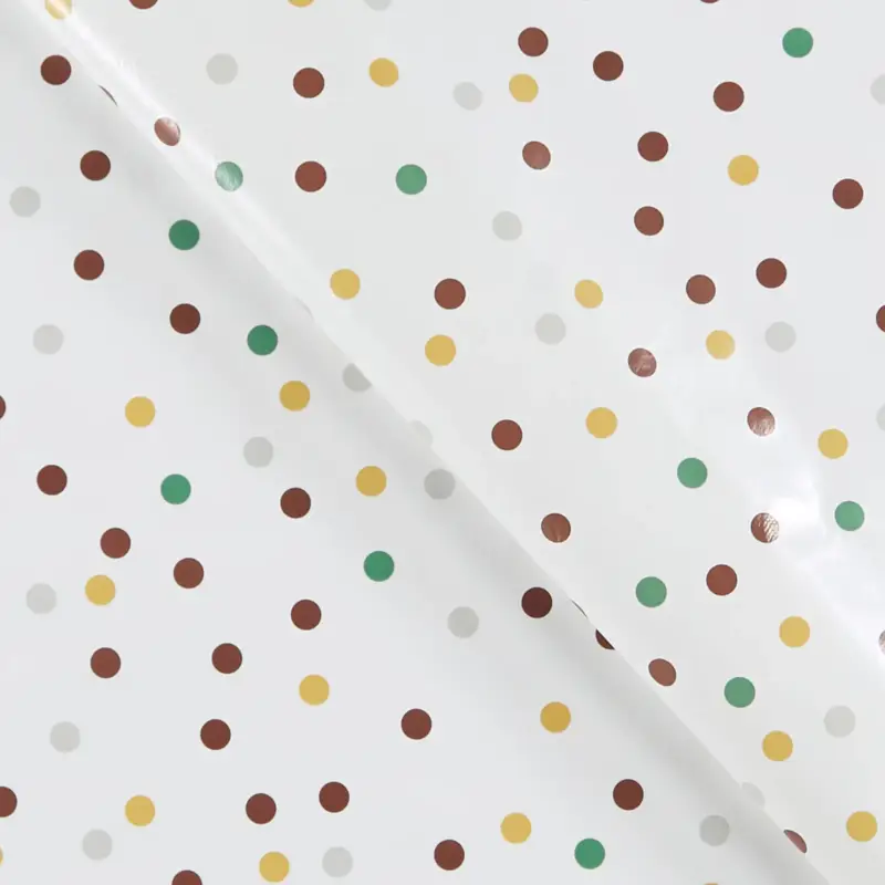 Nonwoven Oilcloth mit farbigen Punkten Angebot
