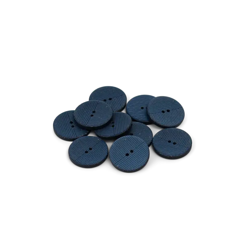 Knopf, 2-Loch 18mm Blau 10St. Must-Have