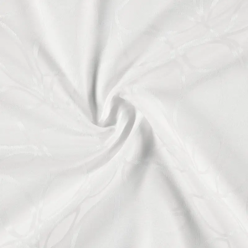 Jacquard, Weiß mit Blättern Meistverkauft